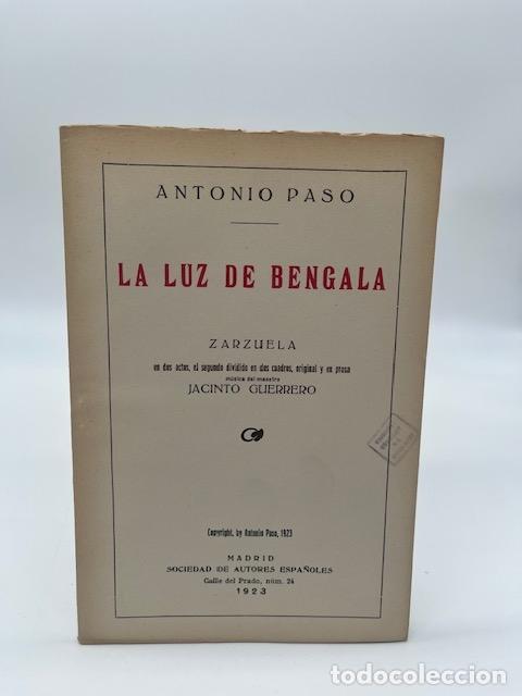 Libros: PASO, Antonio. - La luz de bengala. - Foto 1