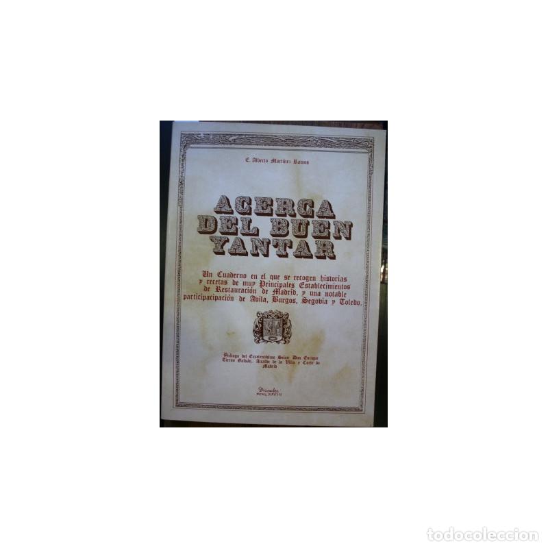 Libros: Acerca del buen Yantar - MART&Iacute;NEZ RAMOS, Alberto - Foto 1