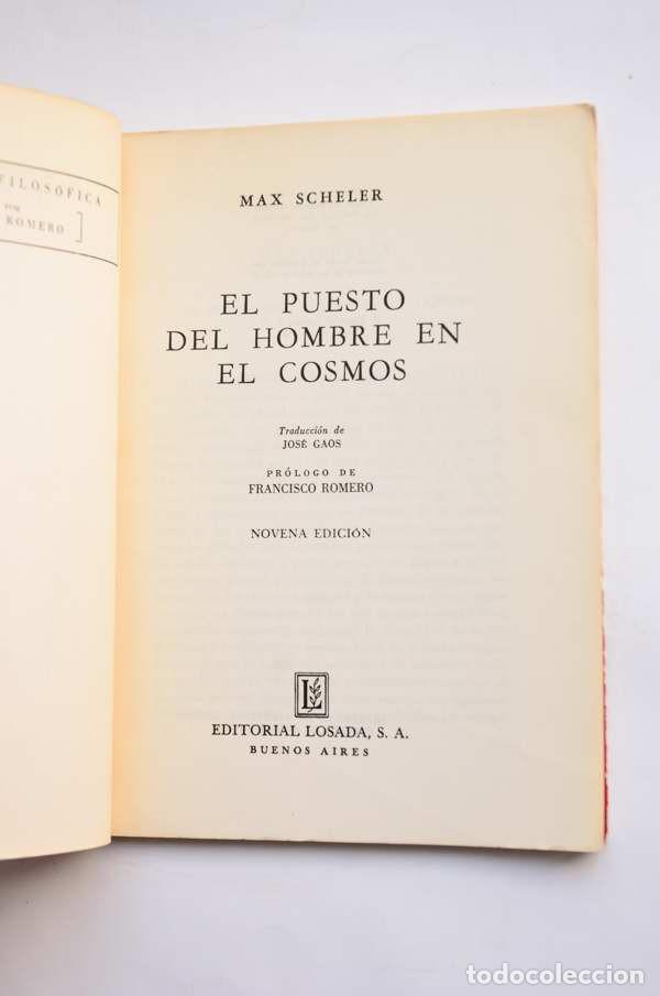 Libros: El puesto del hombre en el cosmos - SCHELER, Max - Foto 2