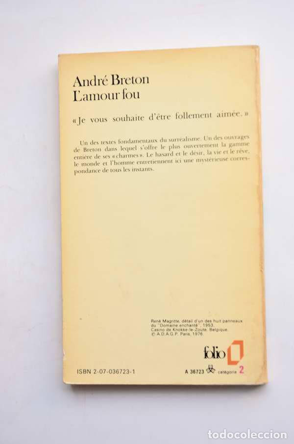Libros: Lamour fou - BRETON, Andr&eacute; - Foto 4