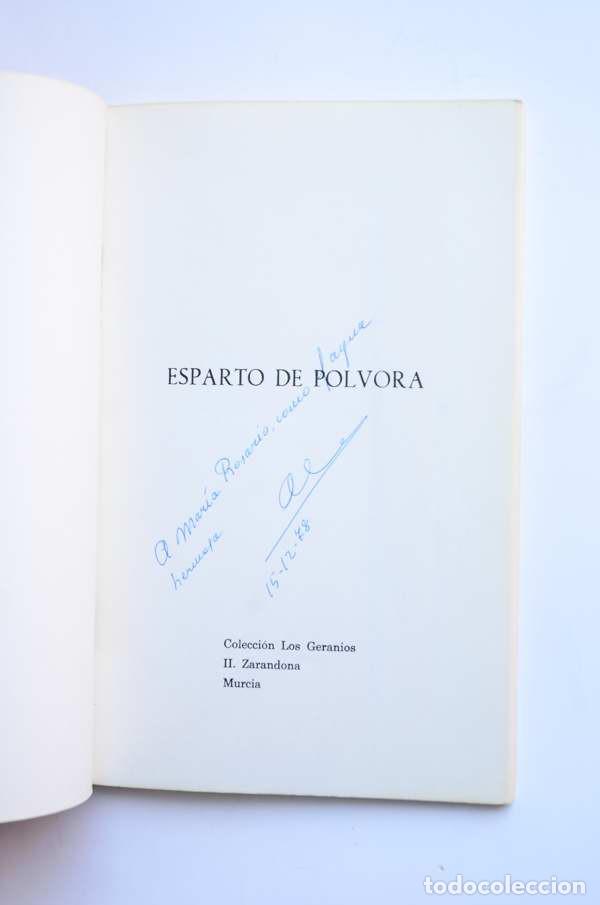 Libros: Esparto de p&oacute;lvora - AROCA, FranciscoCon dedicatoria aut&oacute;grafa del autor - Foto 2