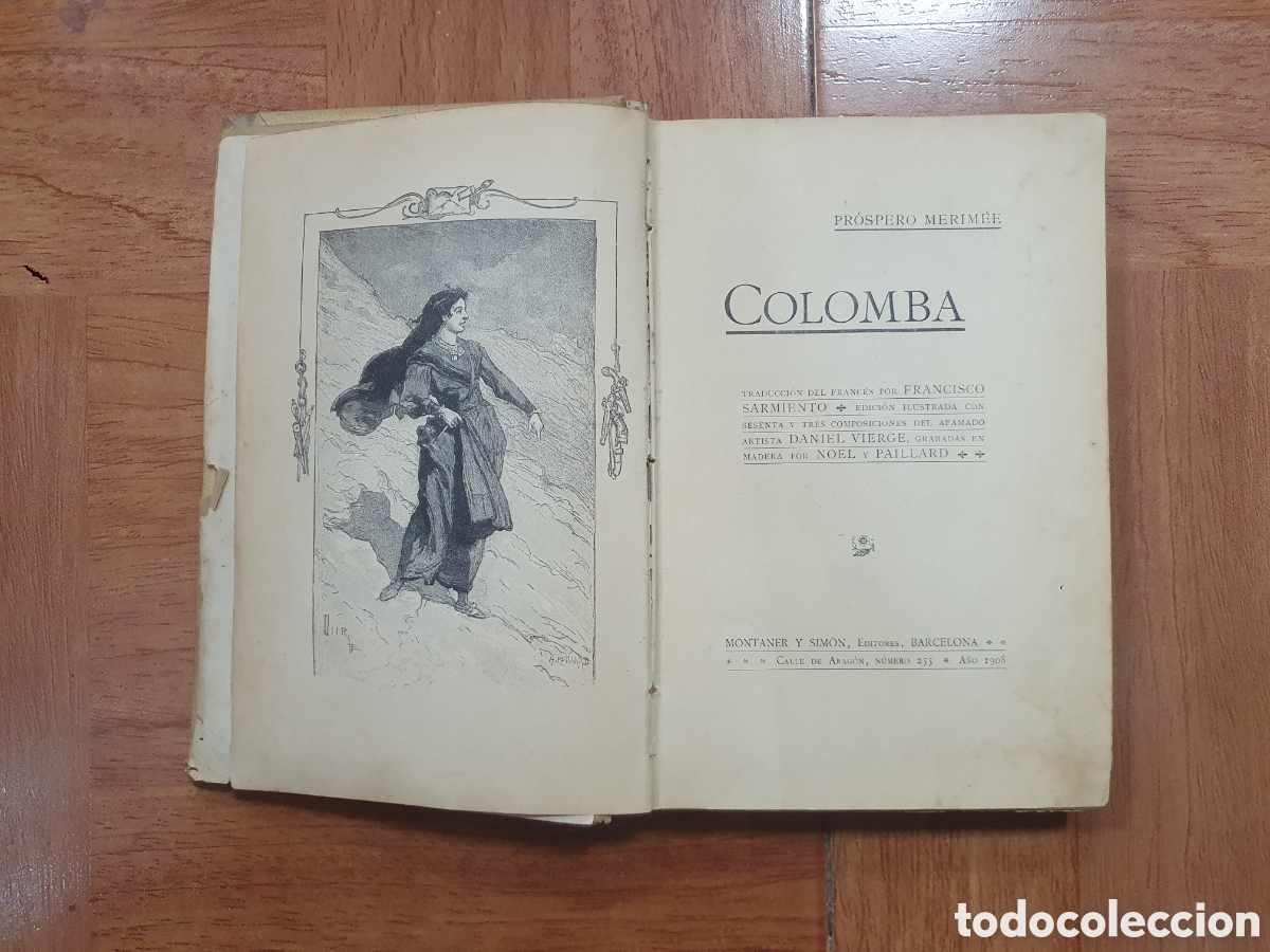 Libros: Colomba � Montaner y Sim&oacute;n 1908 - Pr&oacute;spero Merimee - Foto 4