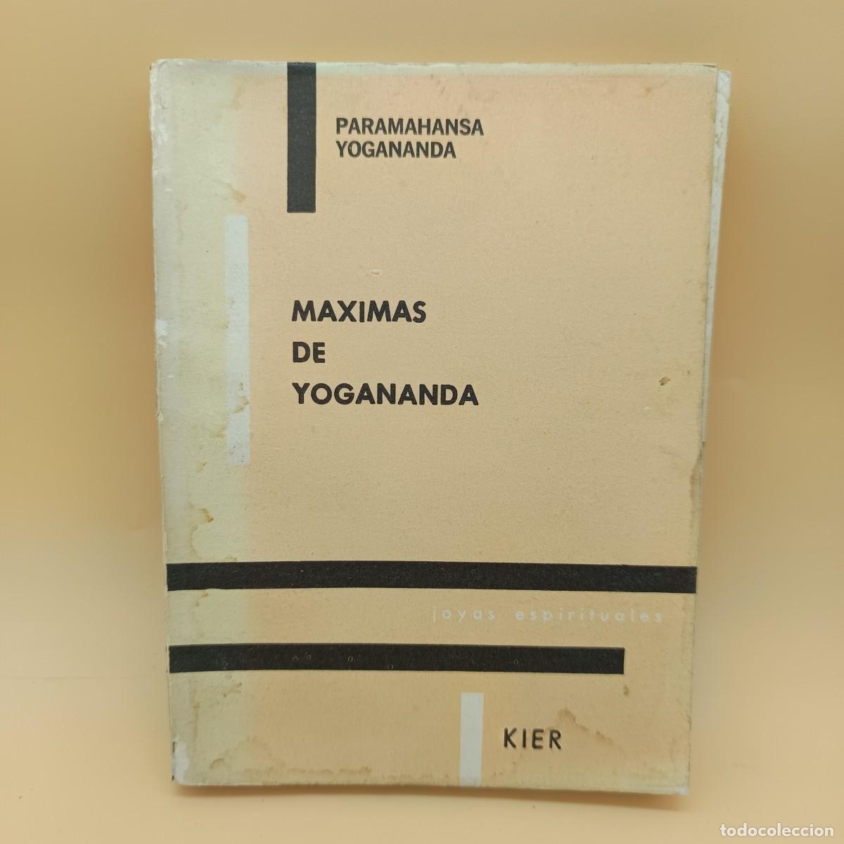 Libros: MAXIMAS DE YOGANANDA, EDICIONES KIER - Foto 1