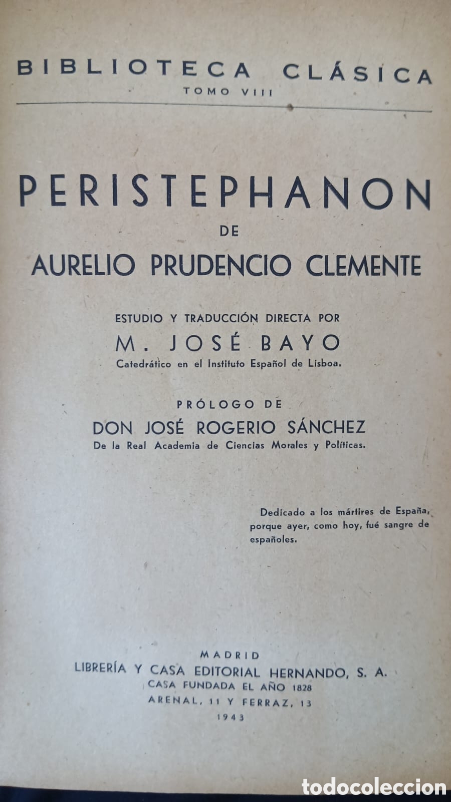 Libros: Peristephanon............... - Foto 2