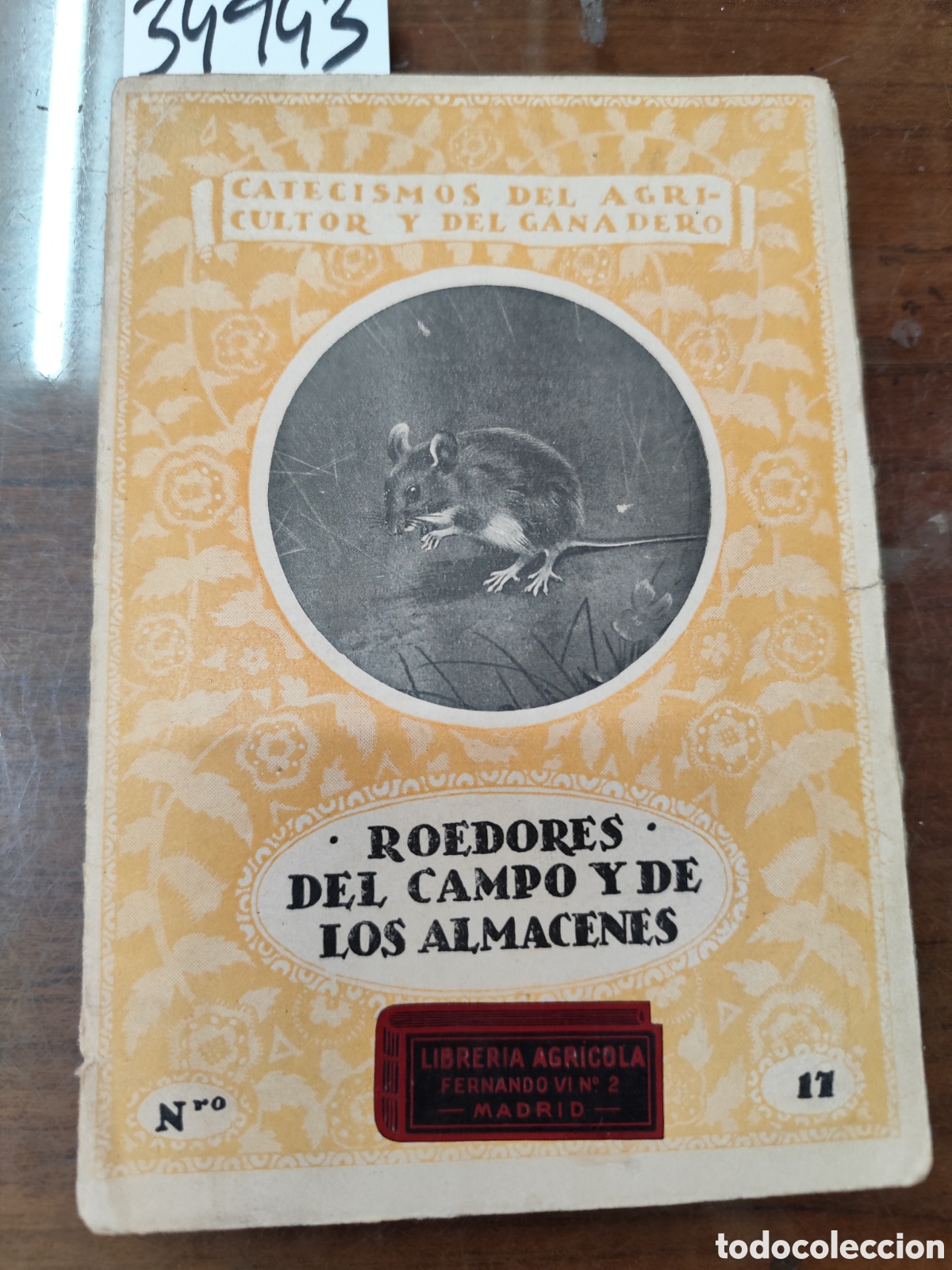Libros: ROEDORES DEL CAMPO Y DE LOS ALMACENES - CABRERA,Angel. - Foto 1