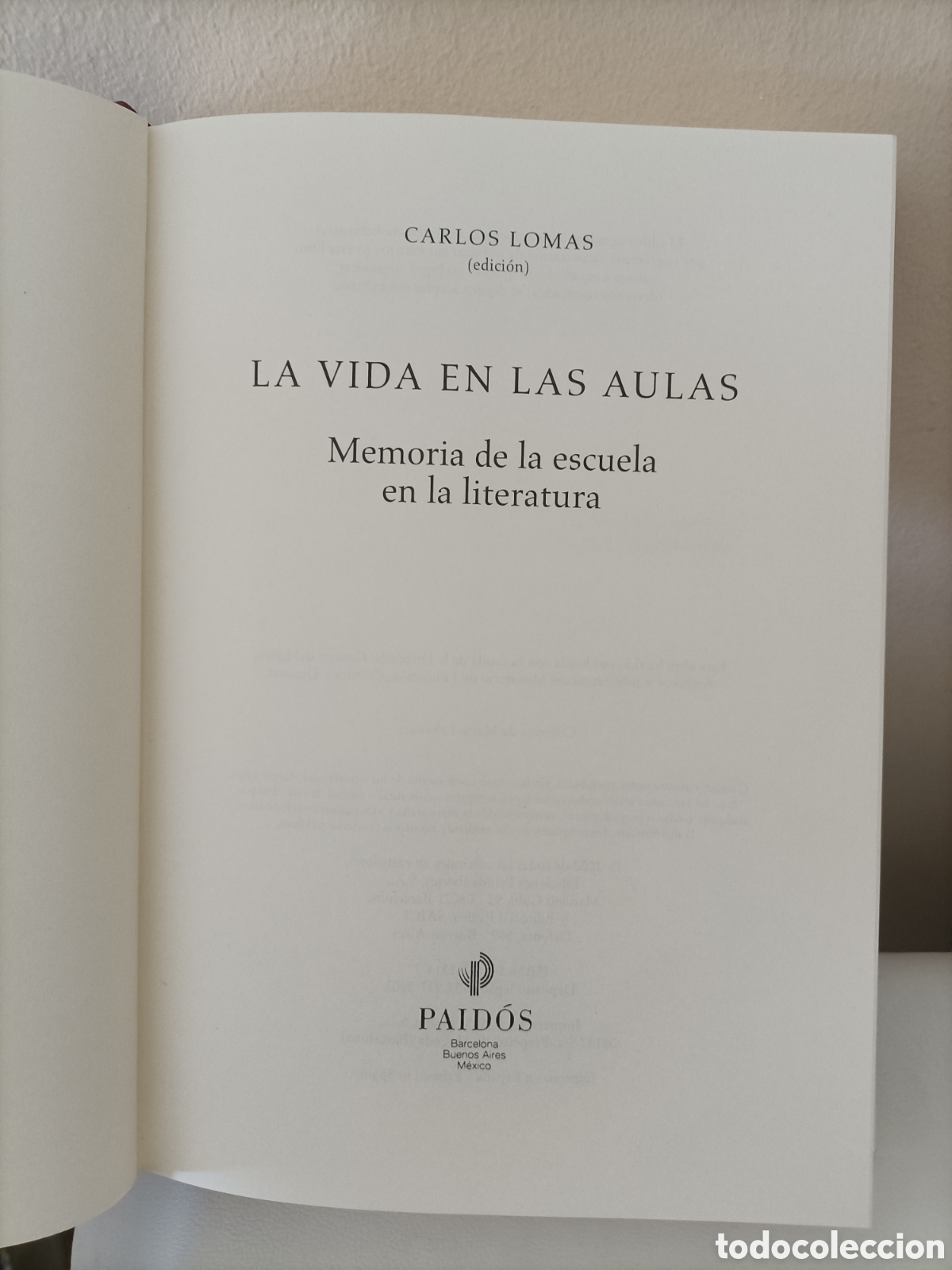 Libros: A&ntilde;o 2002,La Vida en las aulas,Carlos Lomas - Foto 8