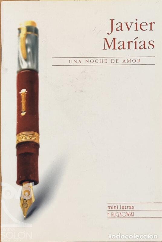 Libros: Una noche de amor - Javier Mar&iacute;as - Foto 1
