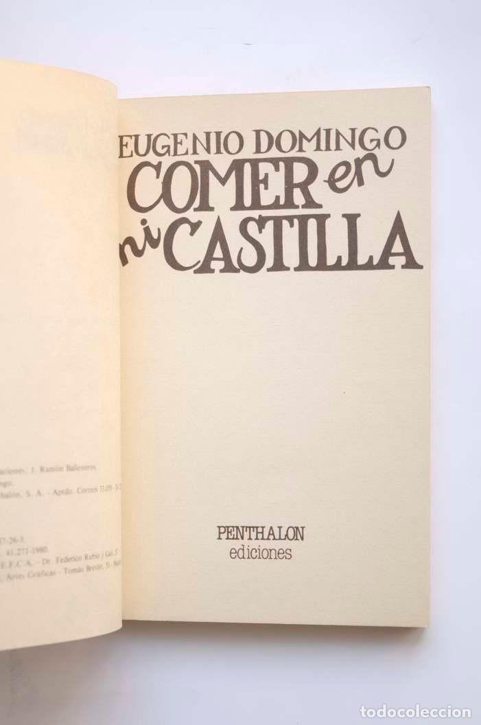 Libros: Comer en mi Castilla - DOMINGO, Eugenio - Foto 2
