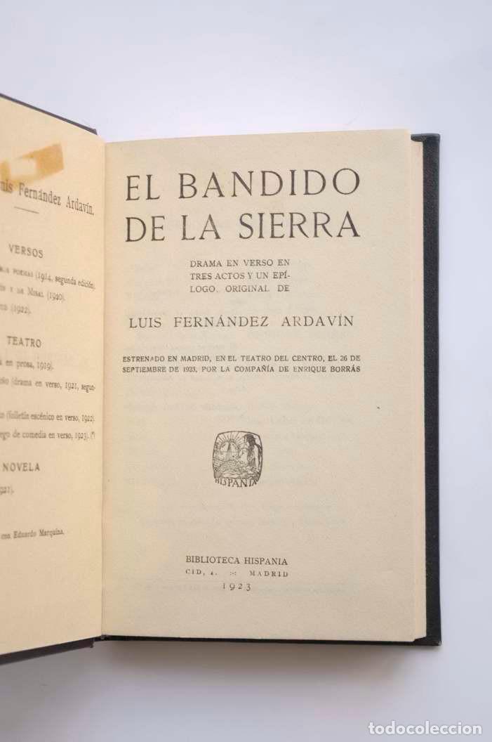 Libros: El bandido de la Sierra - FERN&Aacute;NDEZ ARDAV&Iacute;N, Luis - Foto 3