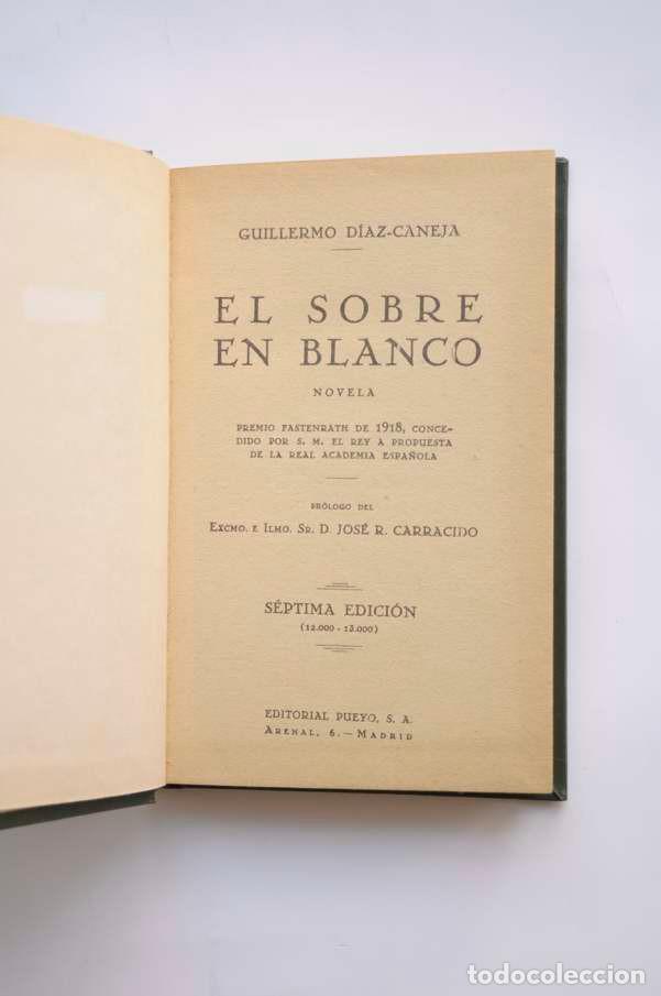 Libros: El sobre blanco - D&Iacute;AZ - CANEJA, Guillermo - Foto 3