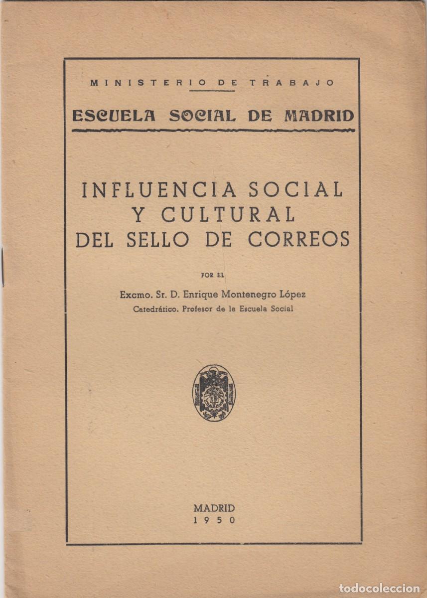 B&uuml;cher: INFLUENCIA SOCIAL Y CULTURAL DEL SELLO DE CORREOS. MONTENEGRO.ADR
