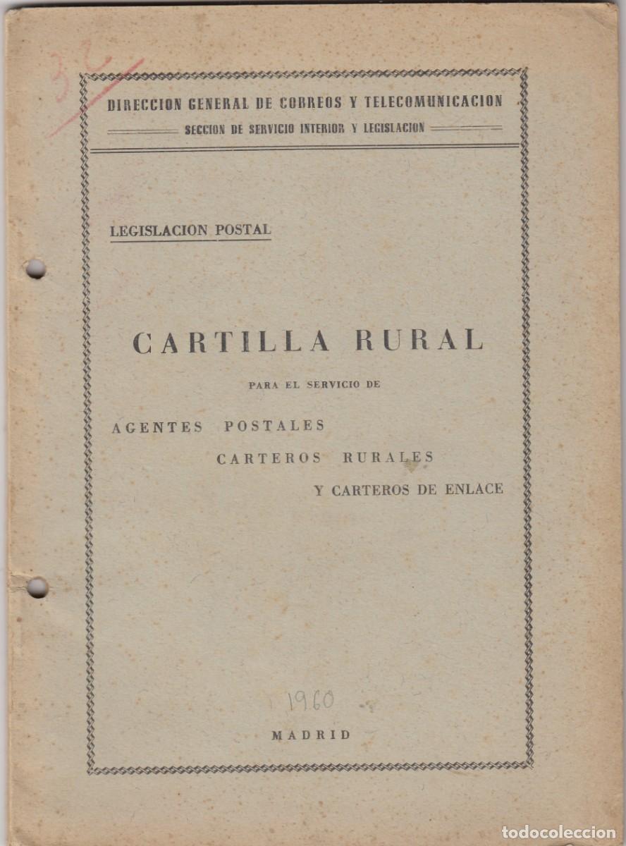 books: CARTILLA RURAL PARA AGENTES POSTALES CARTEROS RURALES Y DE ENLACE. ADR