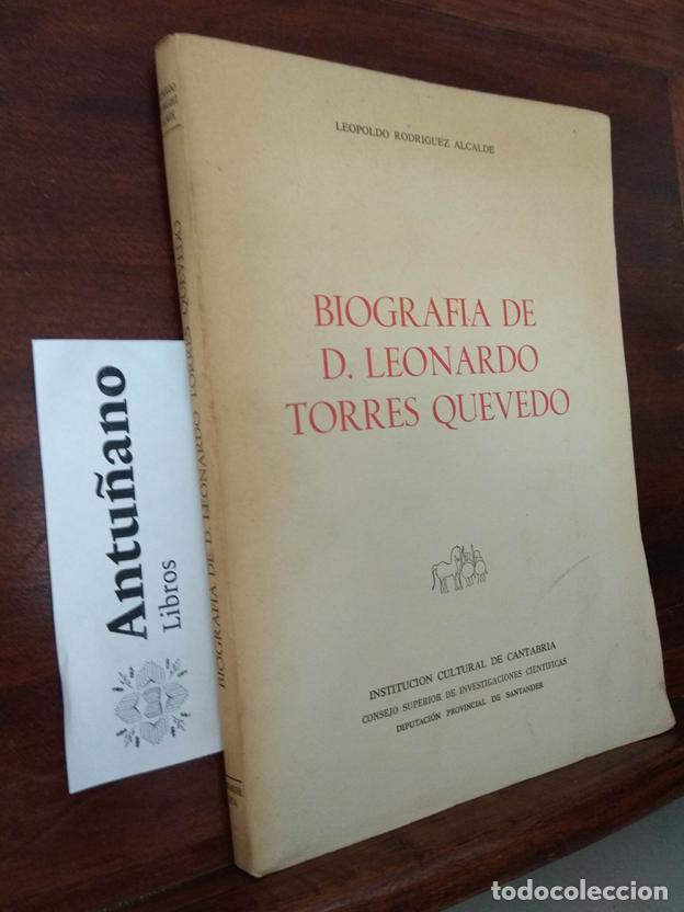 Libros: Biograf&iacute;a de D.Leonardo Torres Quevedo - Foto 1