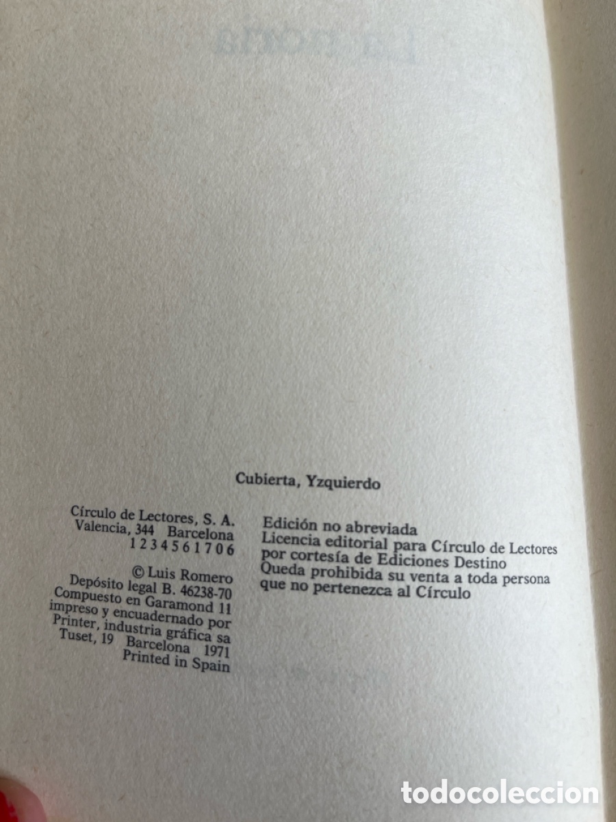 Libros: La Noria | Luis Romero | 1971 - Foto 3
