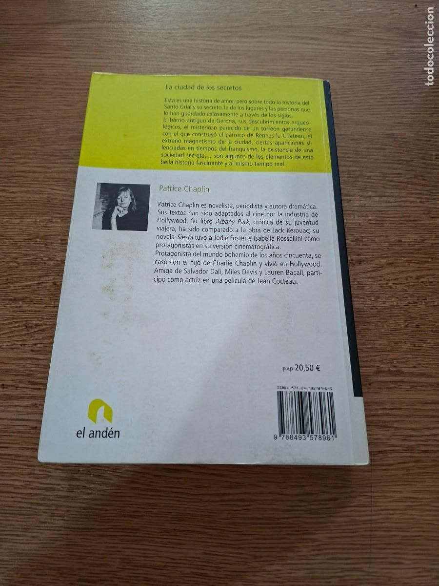 Libros: LA CIUDAD DE LOS SECRETOS - Patrice Chaplin - Foto 4