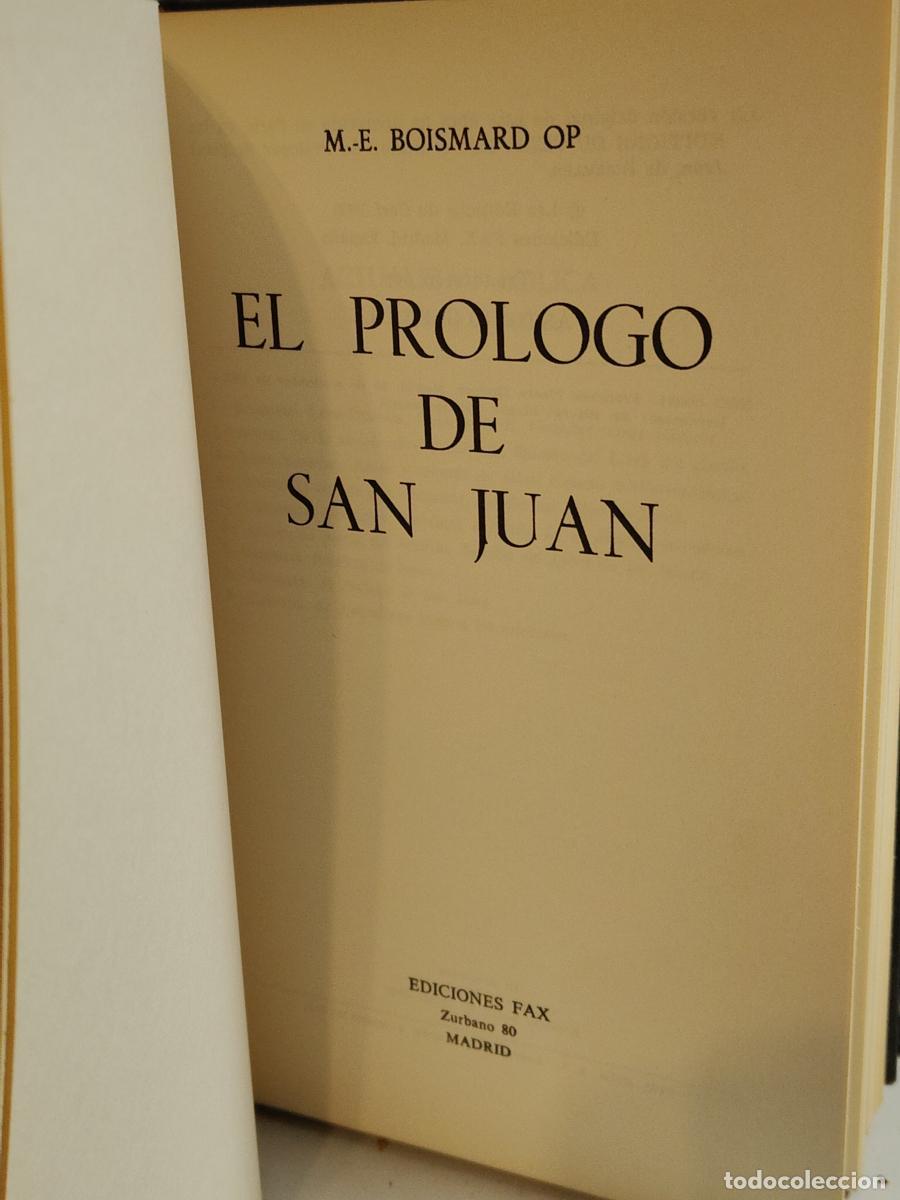 Libros: EL PR&Oacute;LOGO DE SAN JUAN - M - E. BOISMAL - - tdk35 - Foto 1