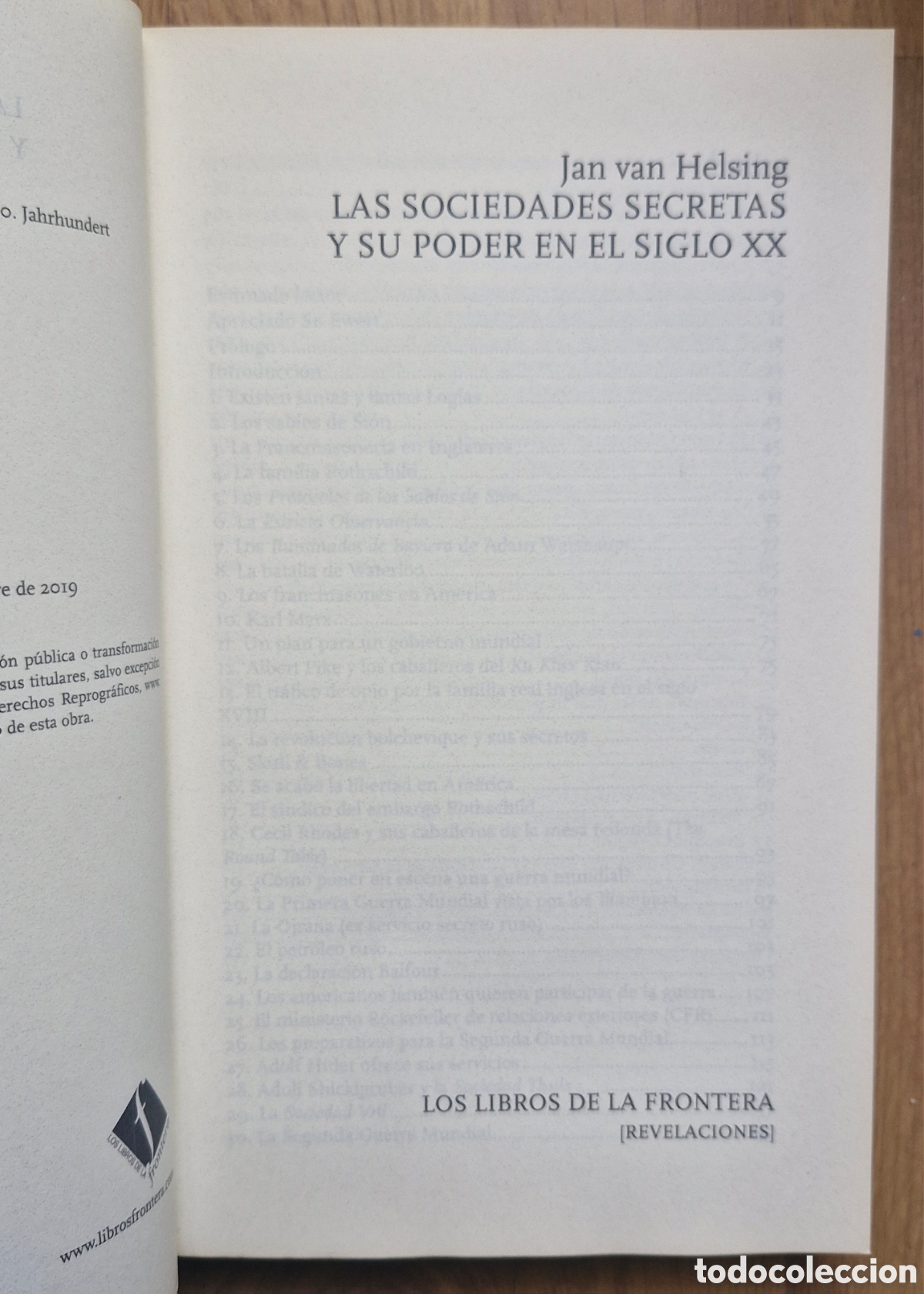 Libros: LAS SOCIEDADES SECRETAS Y SU PODER EN EL SIGLO XX - Jan Van Helsing - Foto 3