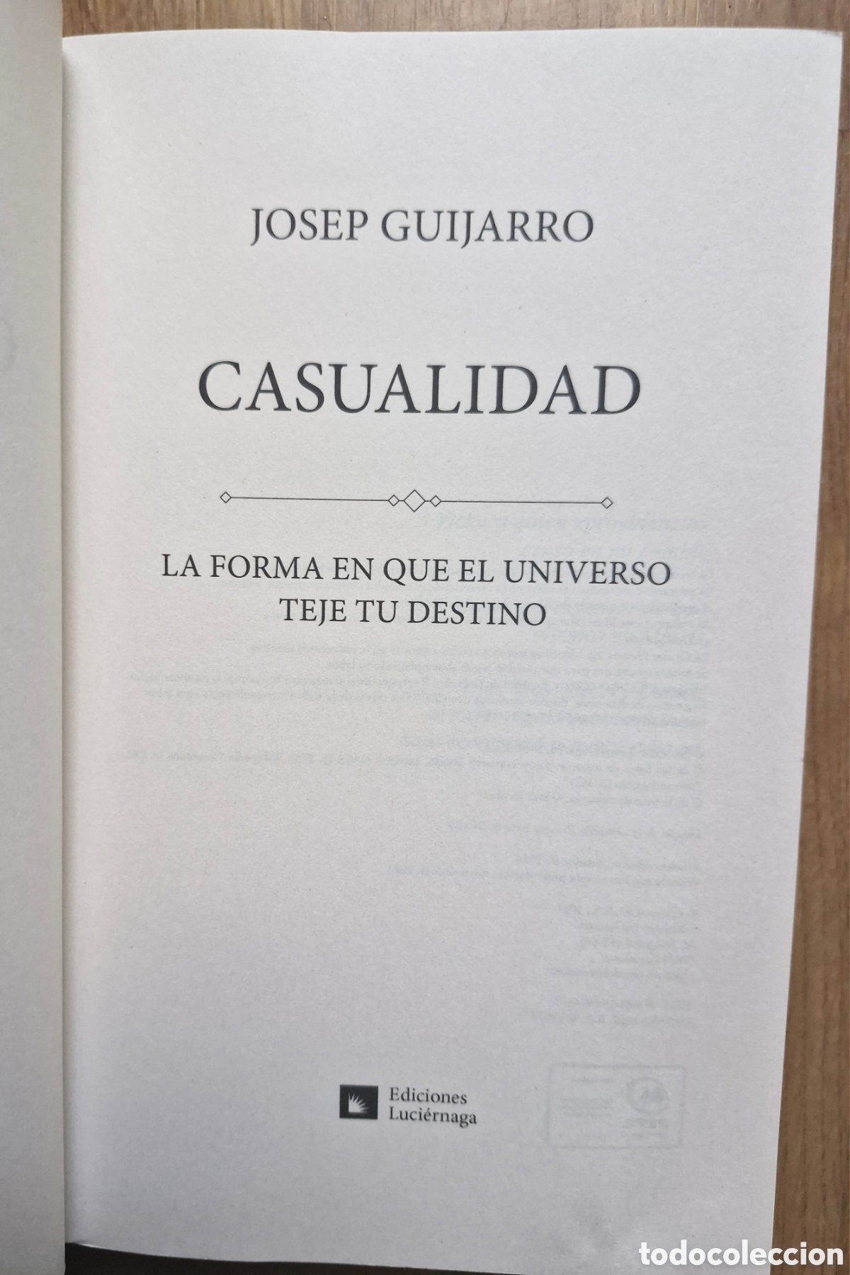 Libros: CASUALIDAD - Josep Guijarro - Foto 3