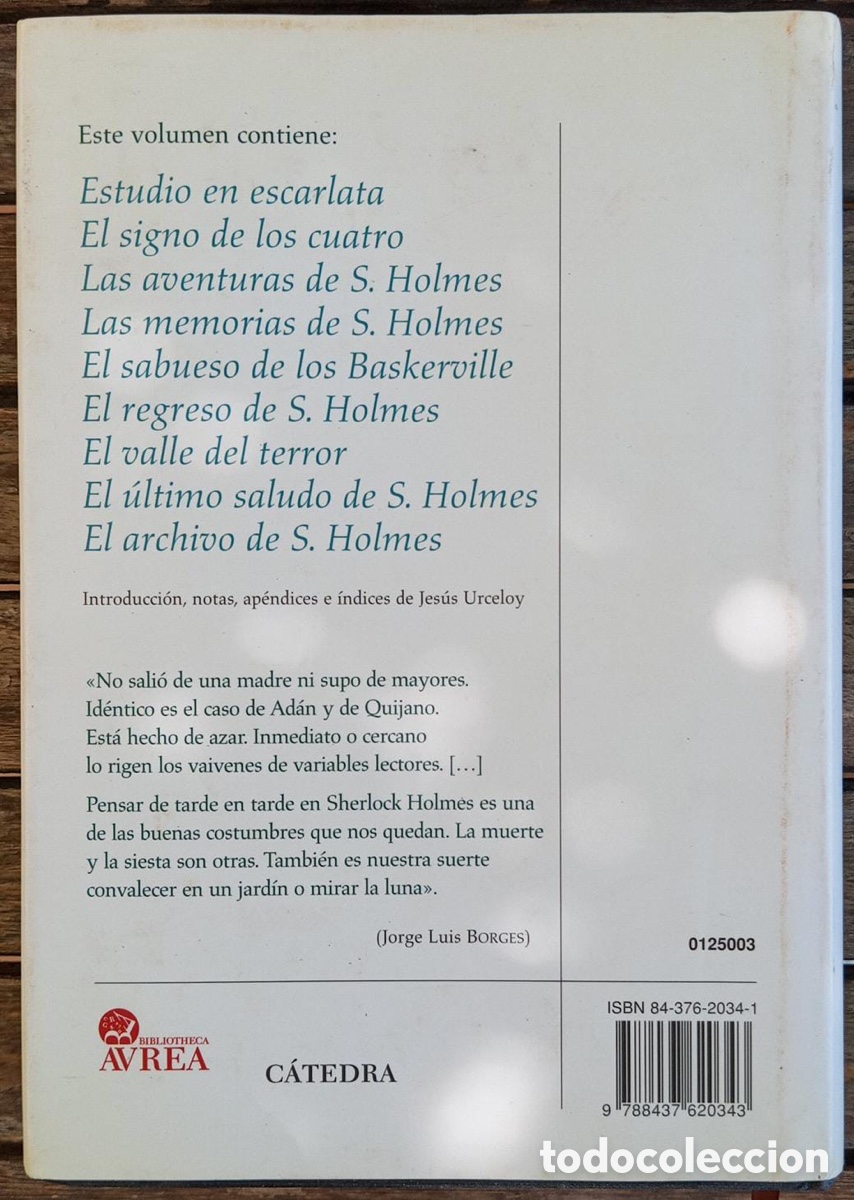 Libros: ENV&Iacute;O GRATIS. Todo Sherlock Holmes. Autor: Arthur Conan Doyle. - Foto 3