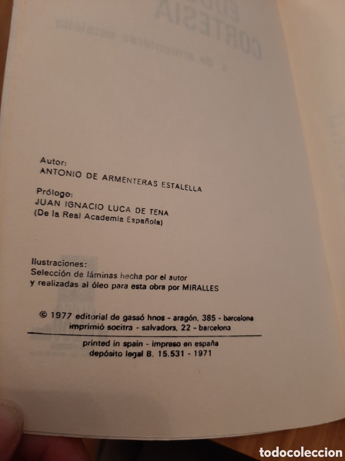Libros: Educaci&oacute;n y cortes&iacute;a. Antonio de Armenteras. - Foto 3