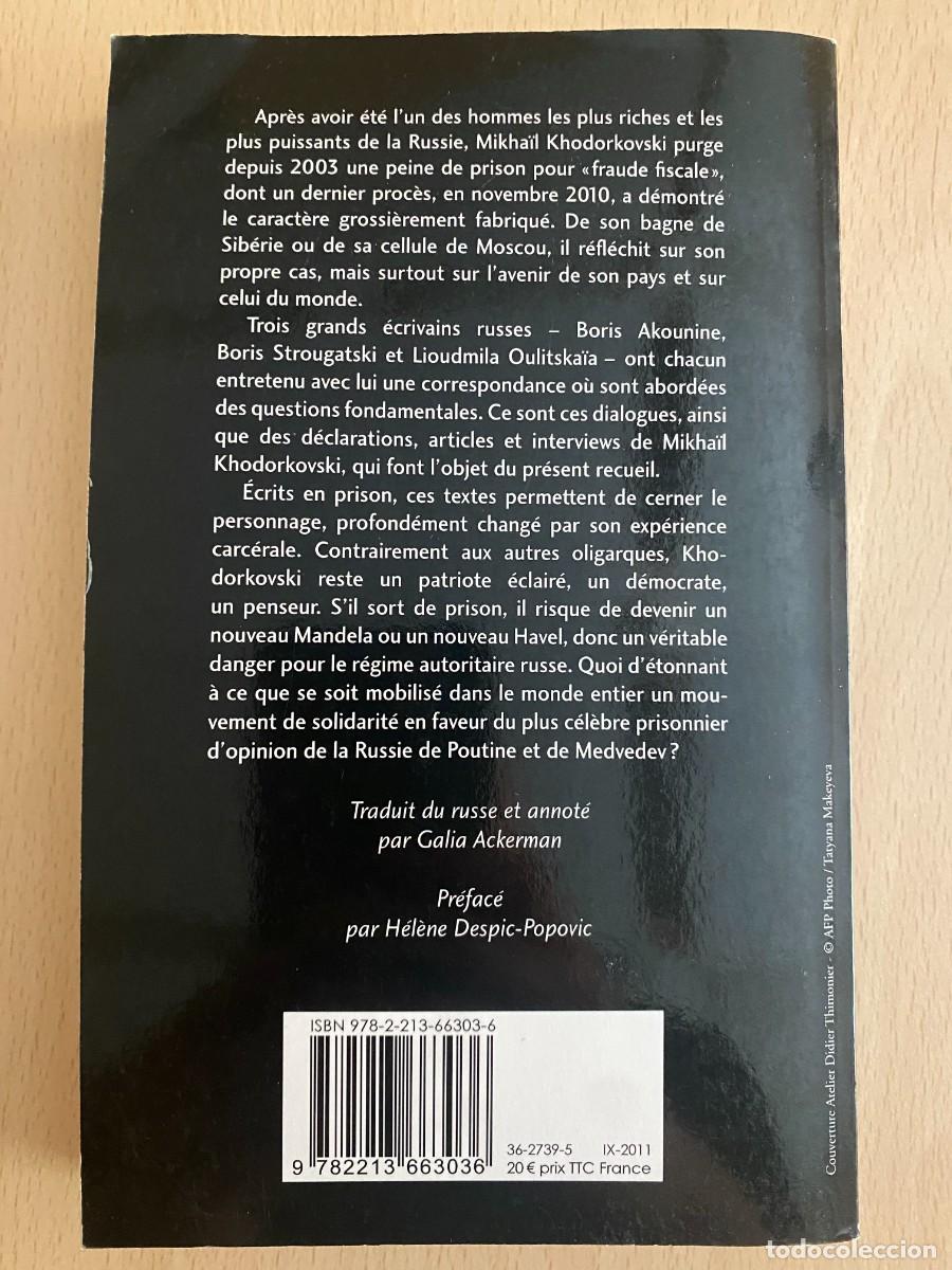 Libros: Khodorkovski, Paroles libres, Fayard - Foto 4