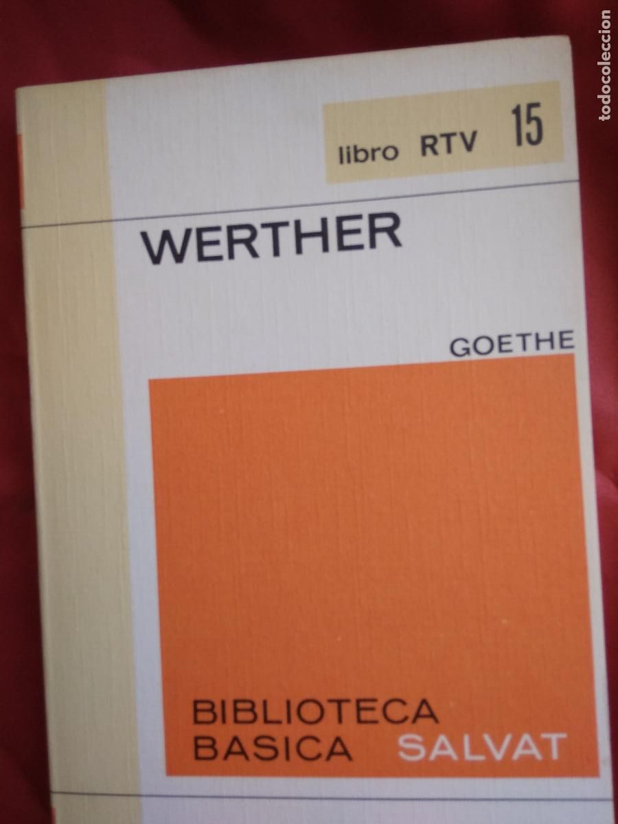 Libros: Werther. Goethe. L.3116-1217 - Foto 1