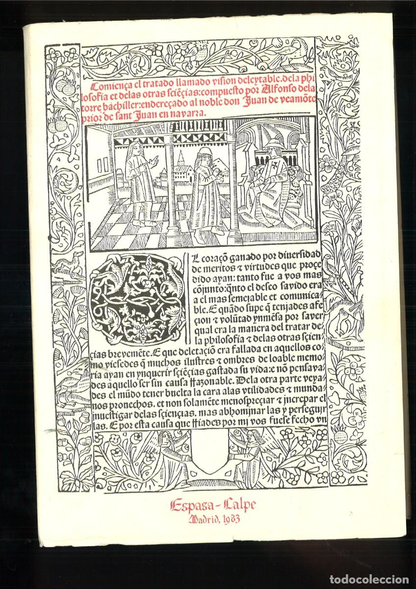 Libros: VISION DELEITABLE., Alfonso de la Torre - Foto 1