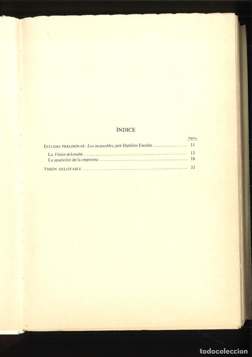 Libros: VISION DELEITABLE., Alfonso de la Torre - Foto 3