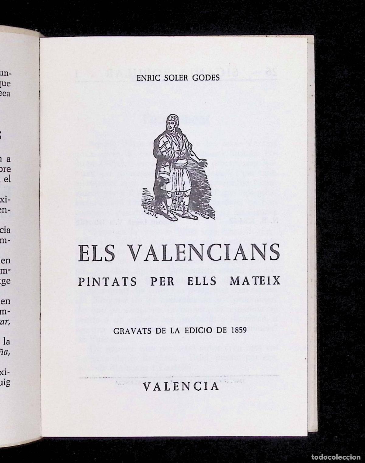 Libros: ELS VALENCIANS PINTATS PER ELLS MATEIX. - SOLER GODES, Enric. - Foto 2