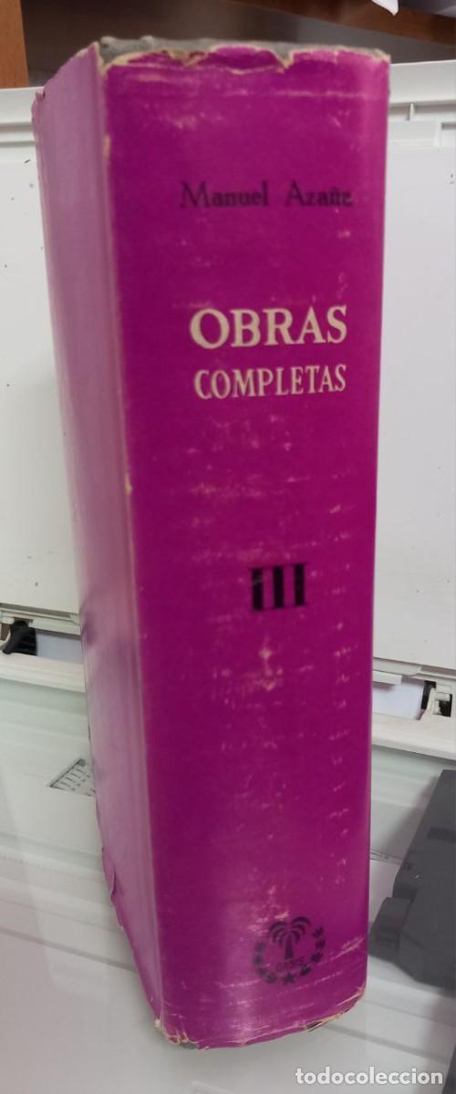 Libros: Obras completas III. - AZA&Ntilde;A, Manuel: - Foto 3