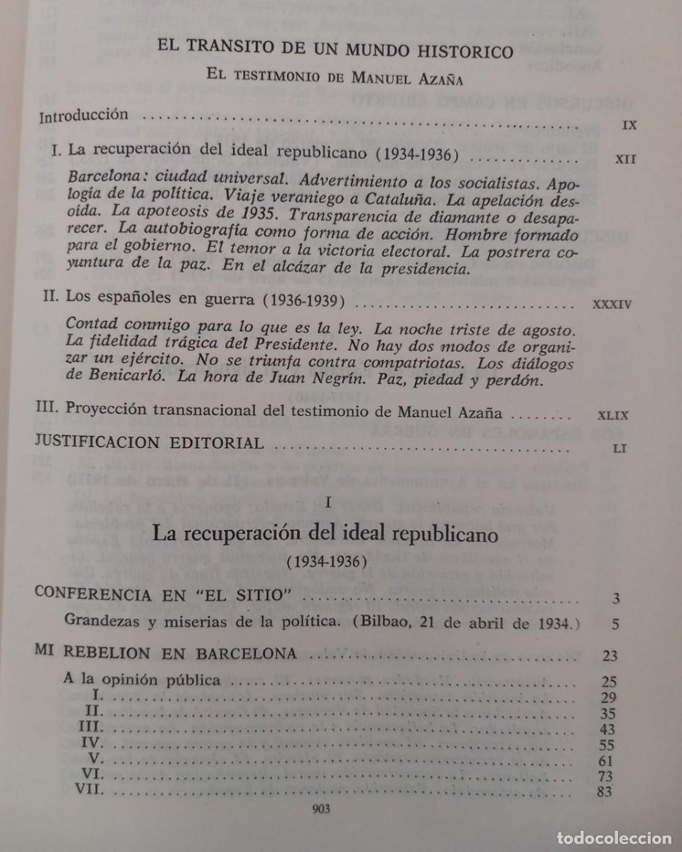 Libros: Obras completas III. - AZA&Ntilde;A, Manuel: - Foto 4