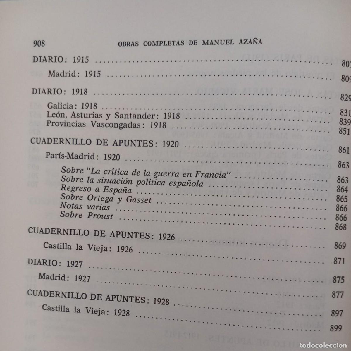 Libros: Obras completas III. - AZA&Ntilde;A, Manuel: - Foto 9