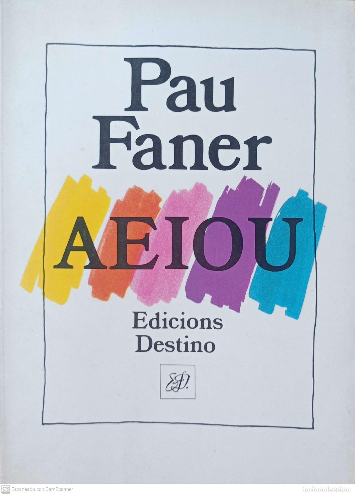Libros: AEIOU - Pau Faner - Foto 1