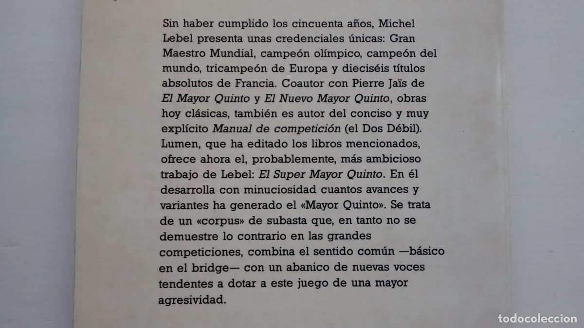 Libros: El super mayor quinto - Michel Lebel - Bridge - Foto 8