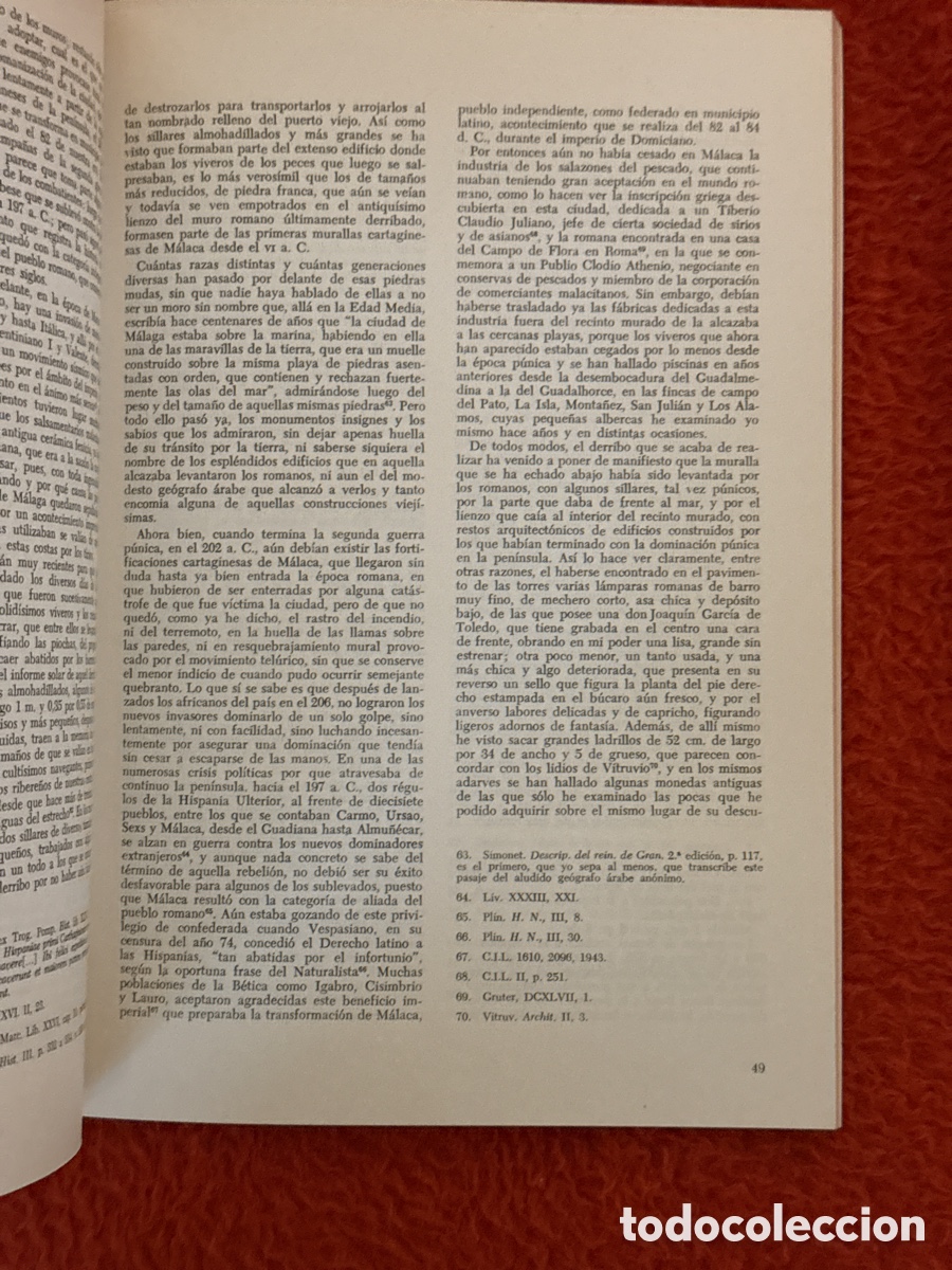 Libros: M&aacute;laga. Manuel Rodr&iacute;guez de Berganza. - Foto 2