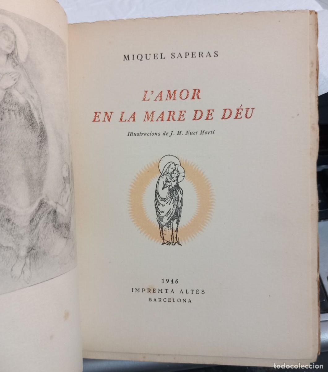 Libros: Lamor en la Mare de D&eacute;u. - SAPERAS, Miquel: - Foto 4