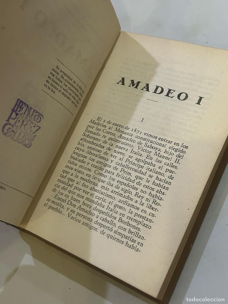 Libros: Benito P&eacute;rez Gald&oacute;s - Amadeo I - Foto 2