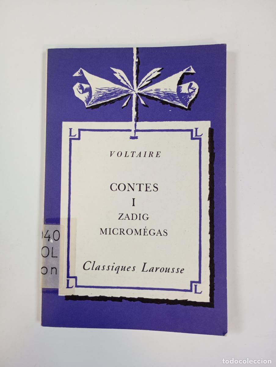 Libros: CONTES I ZADIG MICROMEGAS. - VOLTAIRE. TDK928 - Foto 1