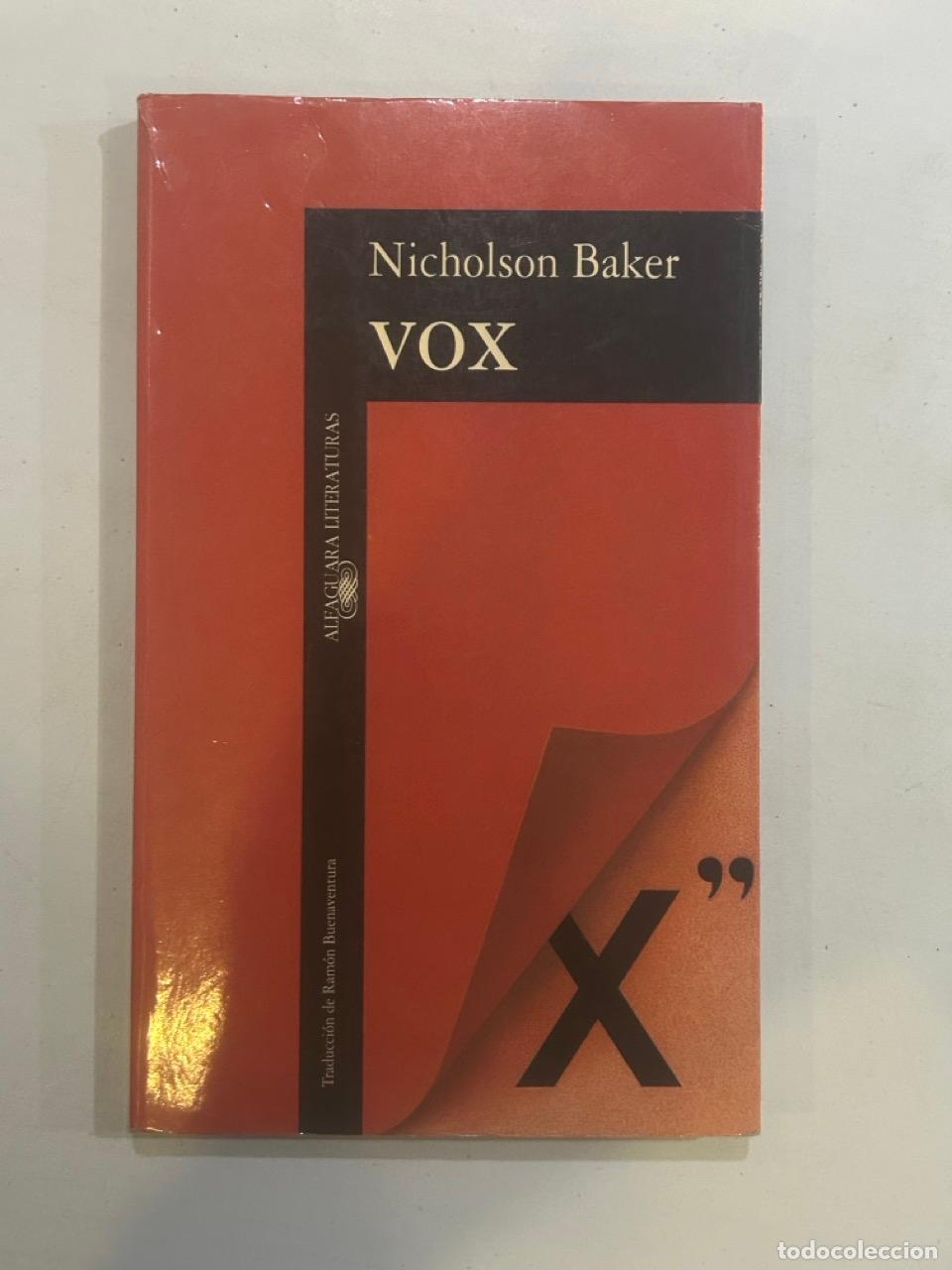 Libros: Nicholson Baker - Vox - Foto 1