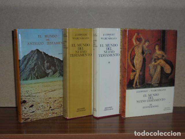 Libros: EL MUNDO DEL ANTIGUO TESTAMENTO - EL MUNDO DEL NUEVO TESTAMENTO - 4 TOMOS - VV. AA. - Martin Noth -