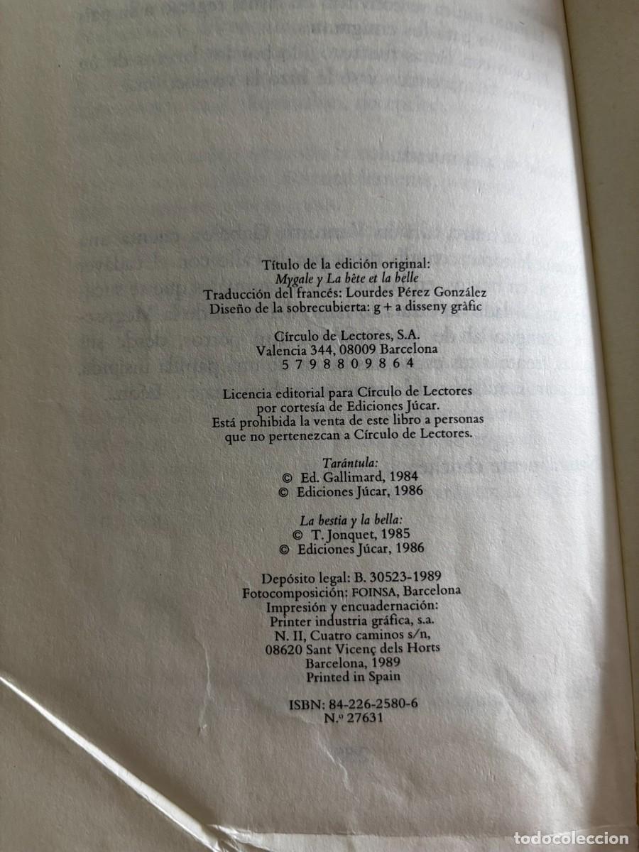 Libros: TARANTULA - LA BESTIA Y LA BELLA - TIERRY JOUQUET - Foto 3