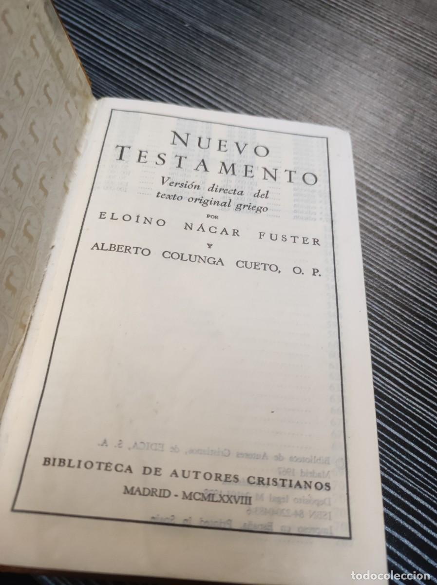 Libros: NUEVO TESTAMENTO NACAR COLUNGA - Foto 2
