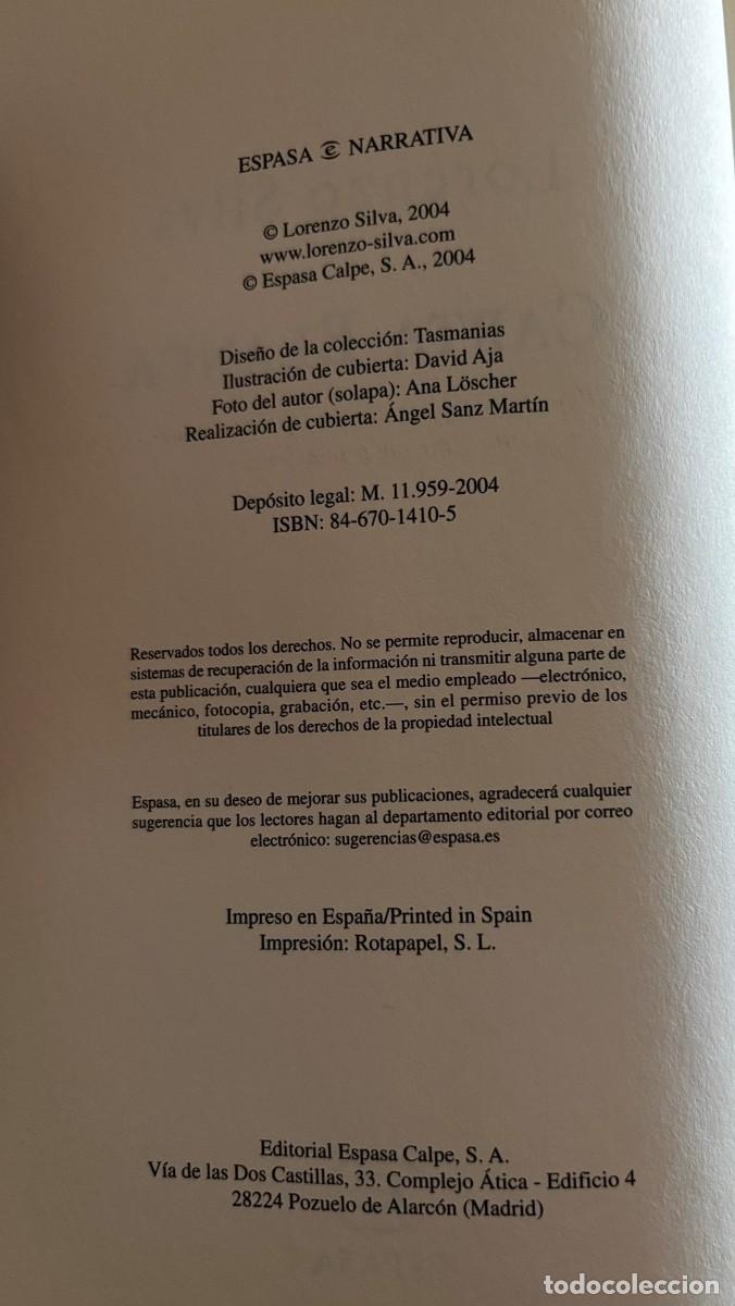 Libros: CARTA BLANCA - LORENZO SILVA - ESPASA - Foto 4