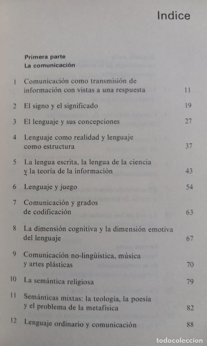 Libros: La comunicaci&oacute;n humana. - ARANGUREN, Jos&eacute; Luis L.: - Foto 4