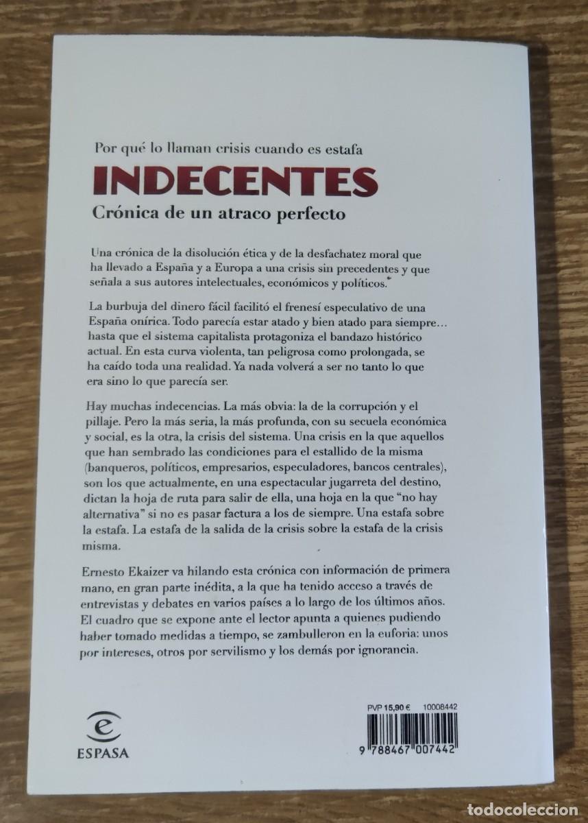 Libros: Libro - Indecentes (2012) Ernesto Ekaizer - Foto 4