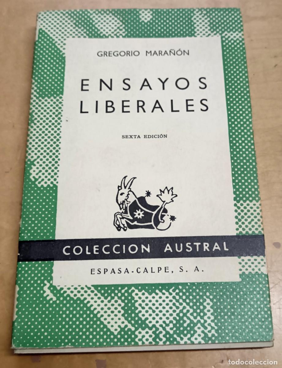 Libros: Ensayos liberales - MARA&Ntilde;&Oacute;N, GREGORIO - Foto 1