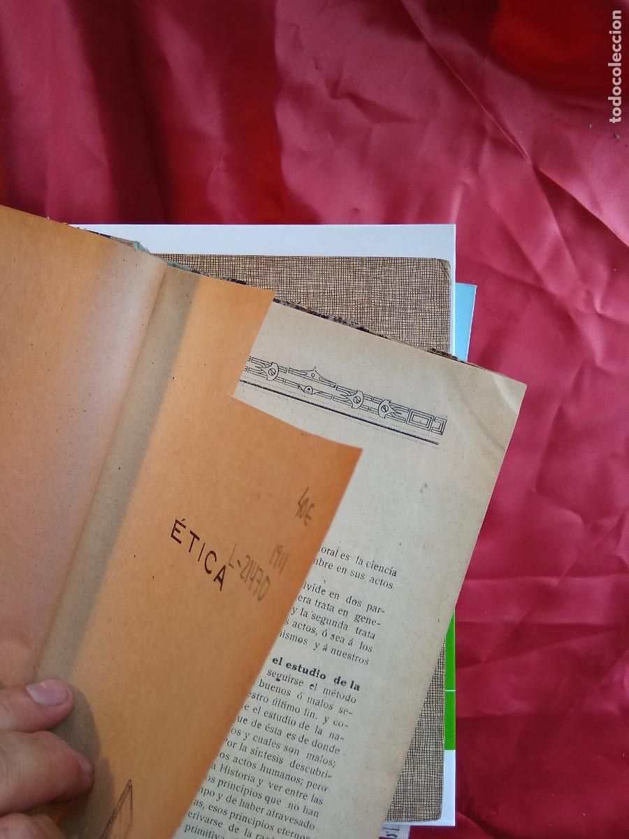 Libros: &Eacute;tica 1911 L.7539-1662 - Foto 3
