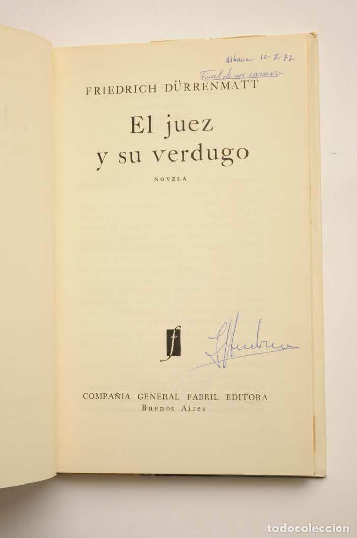 Libros: El juez y su verdugo - D&Uuml;RRENMATT, Friedrich - Foto 3