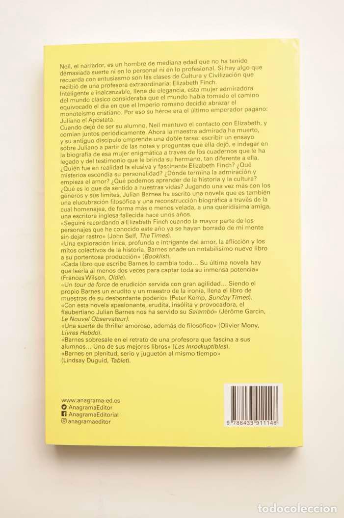 Libros: Elizabeth Finch - BARNES, Julian - Foto 3
