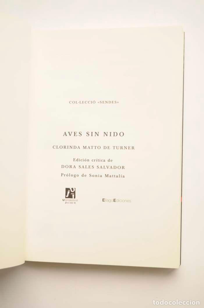 Libros: Aves sin nido - MATTO DE TURNER, Clorinda - Foto 2